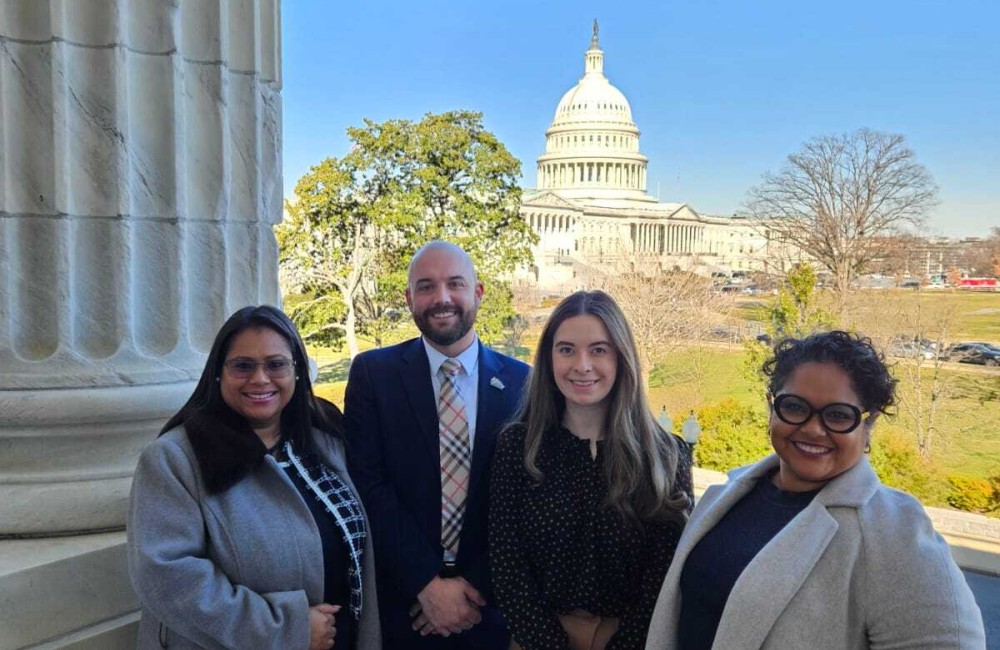 Florida Main Street team poses in front of the capitol at the second annual Hill Day.