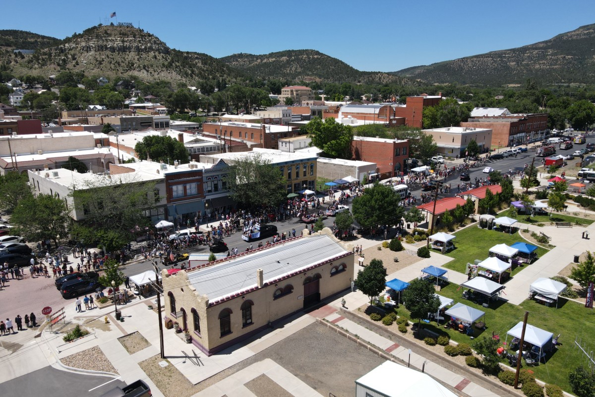 Aerial view of Raton, New Mexico